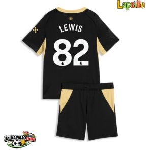 Manchester City Rico Lewis #82 Vieraspaita Lapsille 2026-27 Lyhythihainen (+ shortsit)